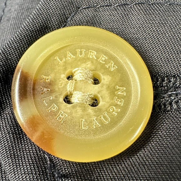 LAUREN RALPH LAUREN Navy Blue Double Breasted Trench Coat Women's XS - Picture 10 of 12